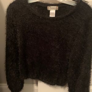 Furry altard state black long sleeve sweater size s